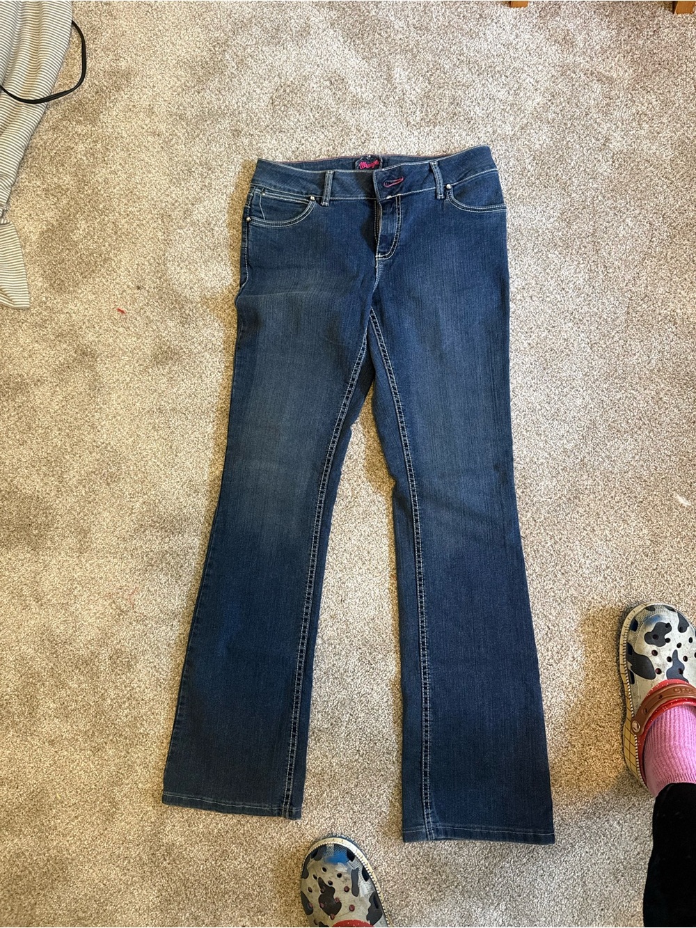 Wrangler Dark Blue Flared Jeans